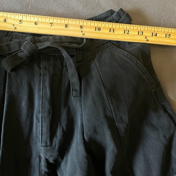 Pretty Little Thing Black Baggy Low Rise 90's Cargo Trouser Pants US 2 Office - Picture 12 of 15